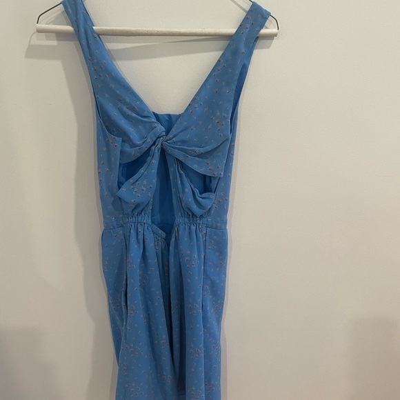 Madewell Silk Rosie Twist Back Floral Dress - Picture 5 of 8